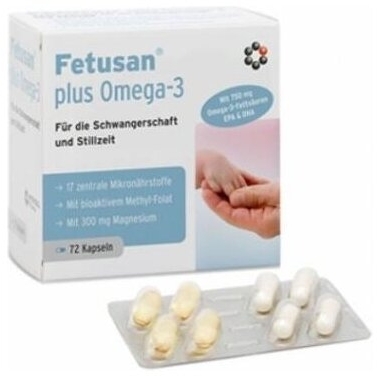 MITO-PHARMA Fetusan plus Omega-3 - Intercell 72 kapsułek