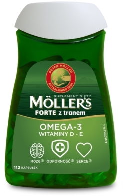 MOLLERS Forte omega 3 z tranem 112 kapsułek
