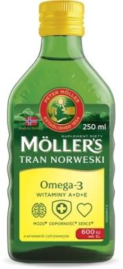 MOLLERS Tran Norweski cytrynowy 250 ml