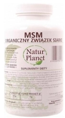 MSM Organiczny związek siarki Natur Planet 500 g