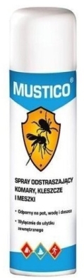MUSTICO Spray odstraszający komary kleszcze i meszki 100 ml
