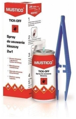 MUSTICO TICK-OFF Spray do usuwania kleszczy 2w1 8 ml