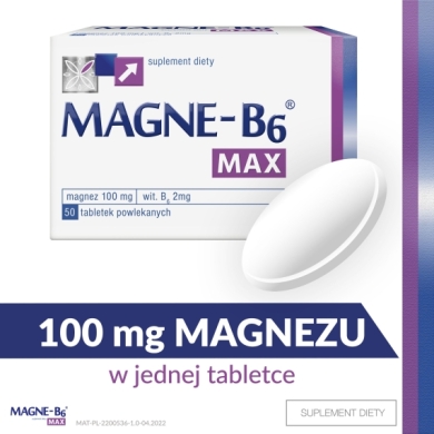 Magne-B6 Max 50 tabletek  Wielopak x2