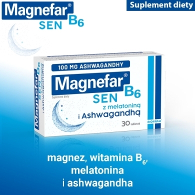Magnefar B6 Sen 30 tabletek