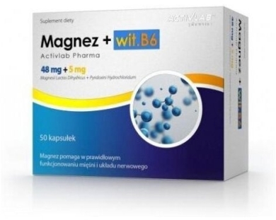 Magnez + wit. B6 Activlab 50 kapsułek