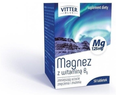 Magnez z witaminą B6 VITTER BLUE 50 tabletek