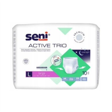 Majtki chłonne SENI ACTIVE TRIO 8 Large 10 sztuk