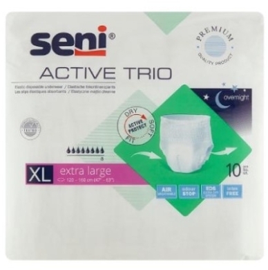 Majtki chłonne SENI ACTIVE TRIO 8 XL 10 sztuk