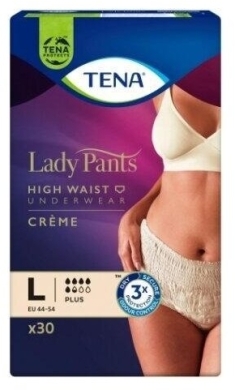 Majtki chłonne TENA Lady Pants Plus Creme Large 95cm - 130 czm 30 sztuk