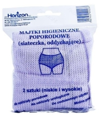 Majtki higieniczne poporodowe 38-40 siateczka 2 sztuki