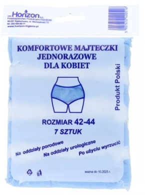 Majtki komfortowe jednorazowe higieniczne 42-44 7 sztuk