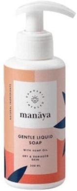 Manaya Delikatne mydło w płynie z olejem konopnym 200ml