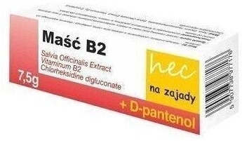Maść B2 hec na zajady 7,5 g 