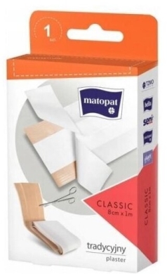 Matopat Classic Plaster Do Cięcia z Opatrunkiem 8 cm x 1 m