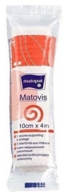 Matopat Matovis Bandaż Opaska Dziana Wiskozowa 4mx10cm. 1 sztuk