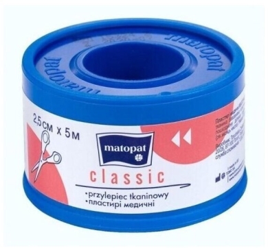 Matopat Przylepiec Classic tkaninowy 2,5cm x 5m 1szt