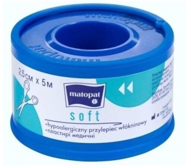 Matopat Przylepiec Soft Włókninowy 2,5cm x 5m 1szt.