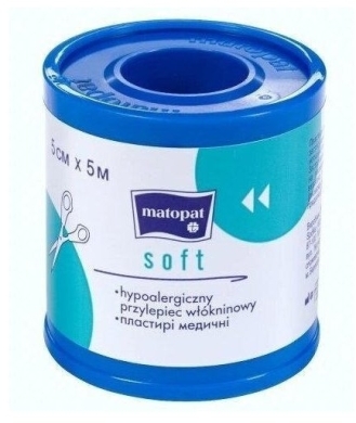 Matopat Przylepiec Soft Włókninowy 5cm x 5m 1szt
