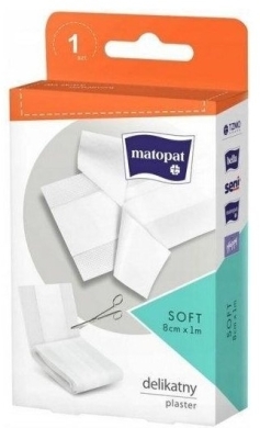 Matopat Soft Plaster Do Cięcia z Opatrunkiem 8 cm x 1 m
