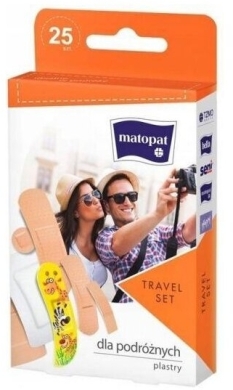 Matopat Travel Set Zestaw Plastrów z Opatrunkiem 25 sztuk