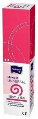 Matopat Universal Bandaż Elastyczny 5m x 15cm z Zapinką