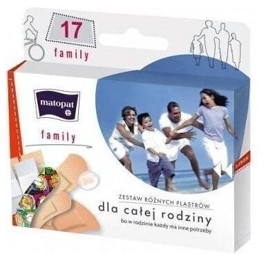 Matopat zestaw plastrów Family 17 sztuk
