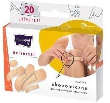 Matopat zestaw plastrów UNIVERSAL 20 sztuk