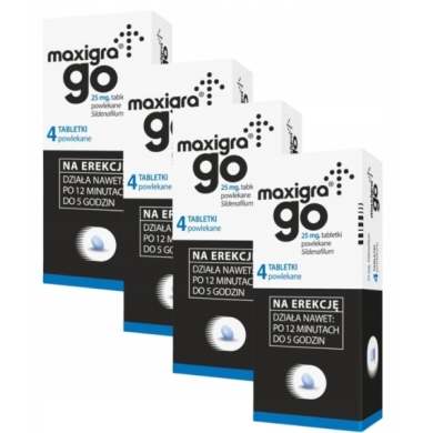 Maxigra Go 0,025 g 4 tabletki powlekane Wielopak x4