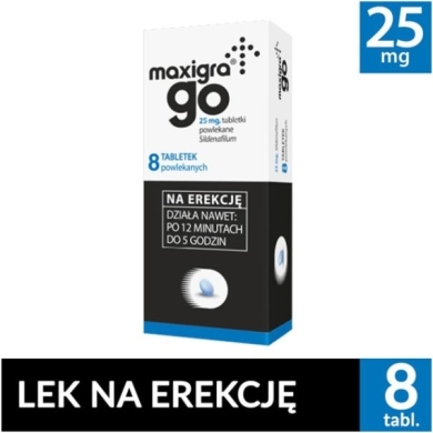 Maxigra Go 0,025 g 8 tabletek powlekanych