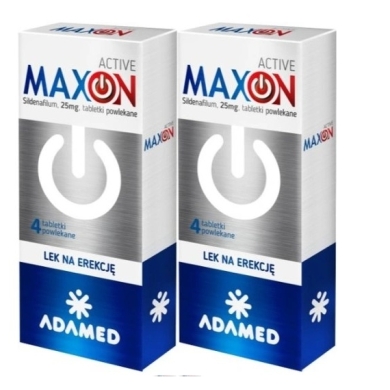 Maxon Active (Sildenafil 25 mg) 8 tabletek Wielopak x2