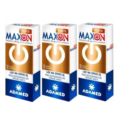 Maxon Forte tabletki powlekane 50 mg 2 tabletki Wielopak x3