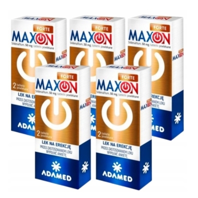 Maxon Forte tabletki powlekane 50 mg 2 tabletki ZESTAW 5x2 tabletki