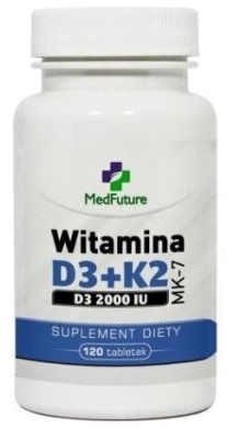 MedFuture Witamina D3 + K2 MK-7 2000 IU 120 tabletek