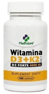 MedFuture Witamina D3 + K2 MK-7 Forte 4000 IU 120 tabletek
