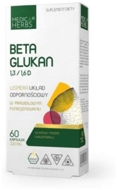 Medica Herbs Beta glukan 1,3/1,6 D 60 kapsułek