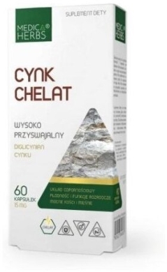 Medica Herbs Cynk chelat 60 kapsułek