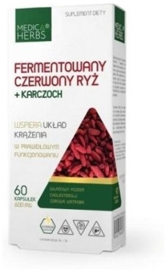 Medica Herbs Fermentowany czerwony ryż + karczoch 60 kapsułek