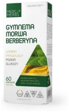 Medica Herbs Gymnema Morwa Berberyna 60 kapsułek