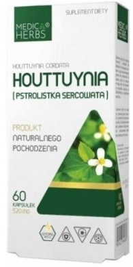 Medica Herbs Houttuynia Cordata (Pstrolistka sercowata) 60 kapsułek