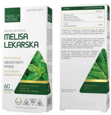 Medica Herbs Melisa Lekarska 60 kapsułek