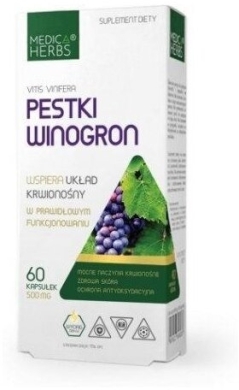 Medica Herbs Pestki Winogron 60 kapsułek