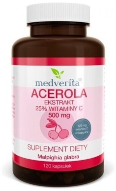 Medverita Acerola 500 mg 120 kapsułek
