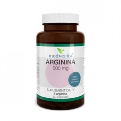 Medverita Arginina 500 mg 50 kapsułek