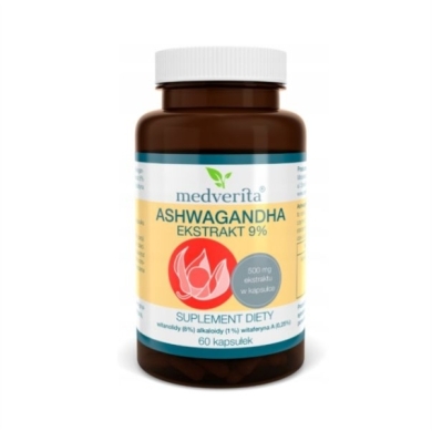 Medverita Ashwagandha 9% 60 kapsułek