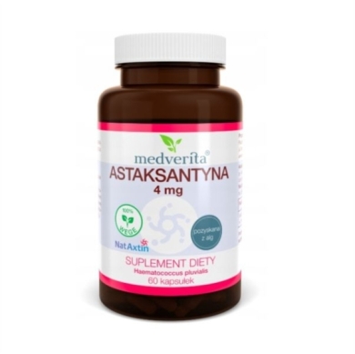 Medverita Astaksantyna NatAxtin 4 mg 60 kapsułek