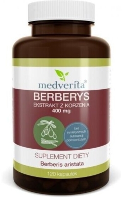 Medverita Berberys 400 mg 120 kapsułek