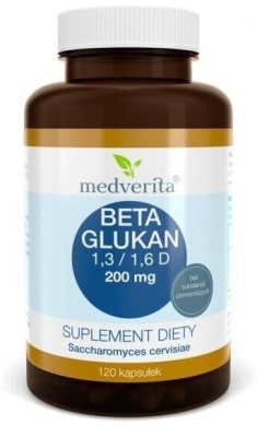 Medverita Beta Glukan 200 mg 120 kapsułek