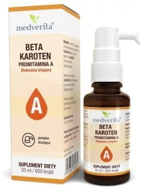 Medverita Beta-Karoten prowitamina A 600 kropli 30 ml