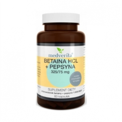 Medverita Betaina HCL + Pepsyna 60 kapsułek