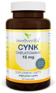 Medverita Cynk chelatowany 15 mg 90 kapsułek